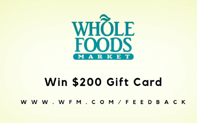 Win a $200 Whole Foods Gift Card