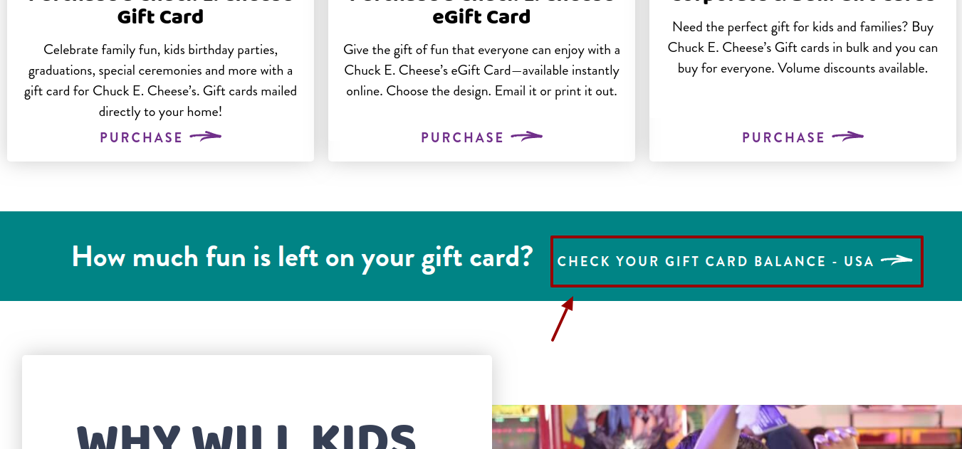 Chuck E Cheeses Gift Card Check Card Balance