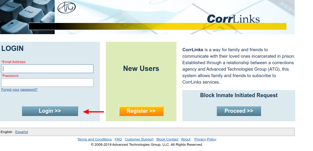 CorrLinks Login