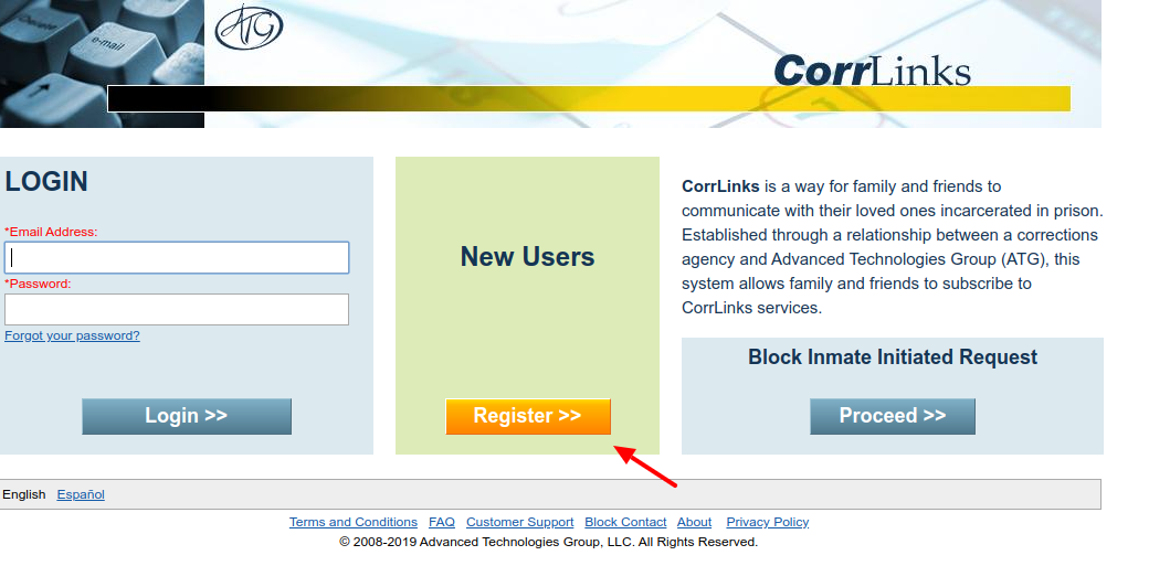 CorrLinks register