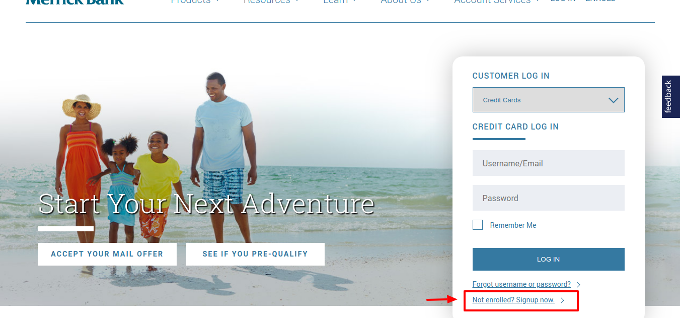 Merrick Bank Enroll