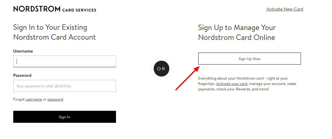 Nordstrom Card Sign Up Now