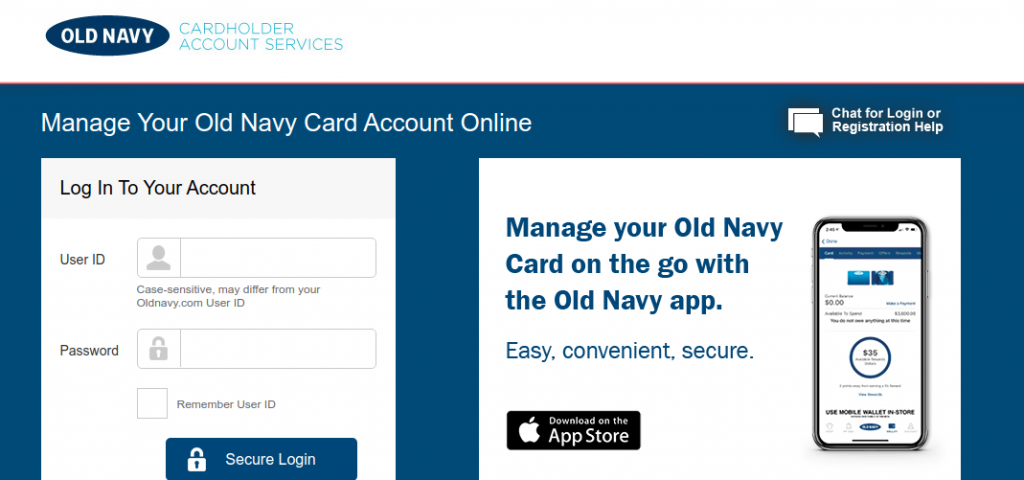 Old Navy Credit Card Logo