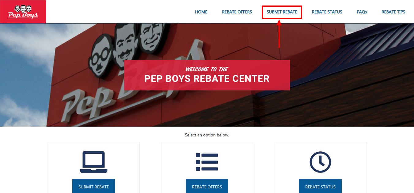 Pepboys Rebate Center Submit