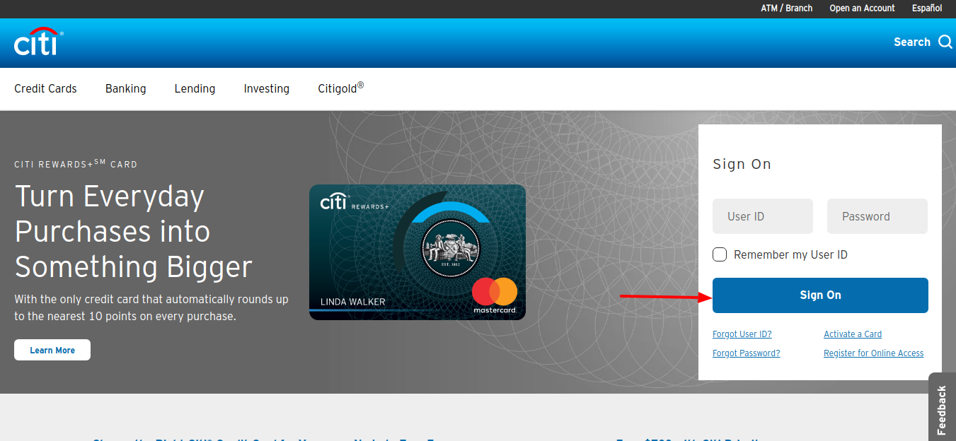 citicards account online