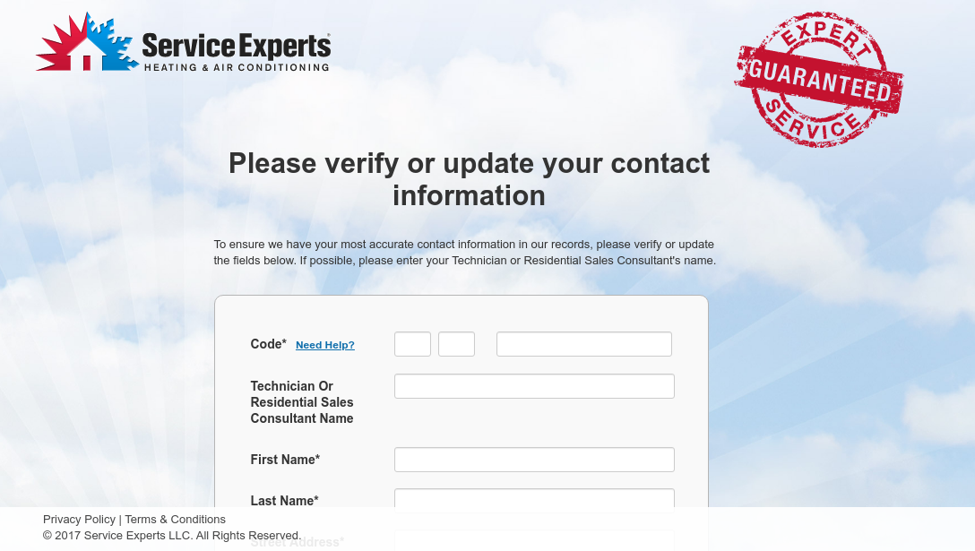 Service Experts Survey