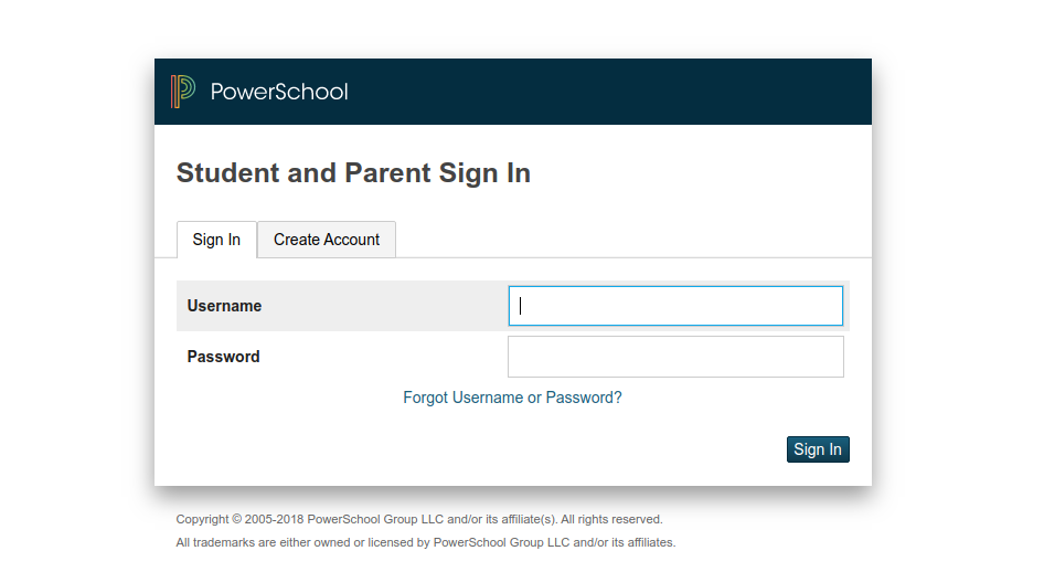 Student and Parent Sign In