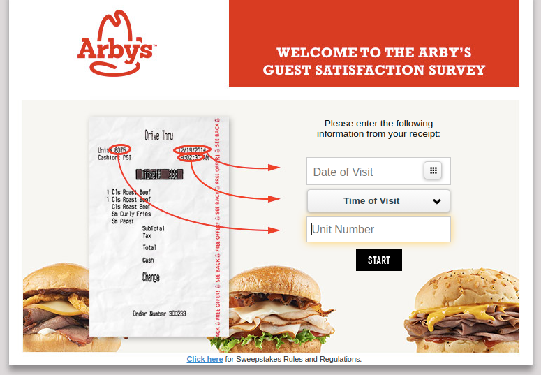 The Arby s Guest Satisfaction Survey