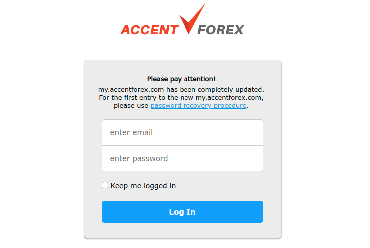 AccentForex Login