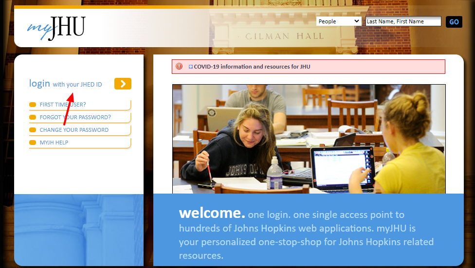 Johns Hopkins Institutions Login