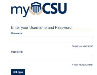 CSU Student login