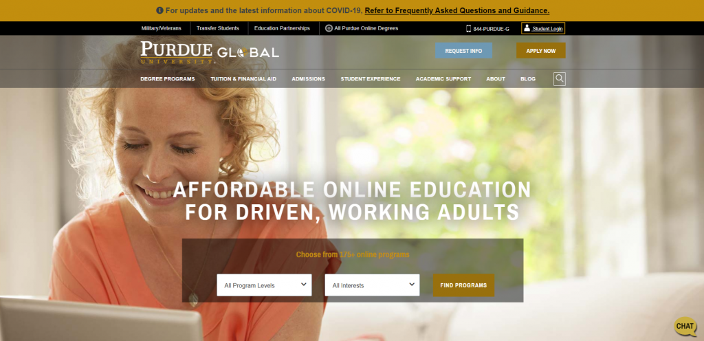 Purdue Global University Student login Portal