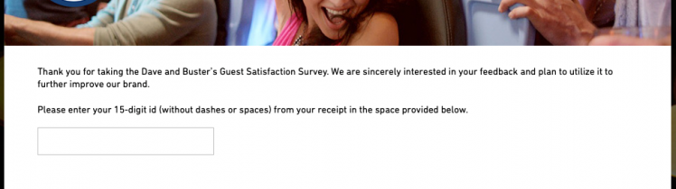 dave and busters survey